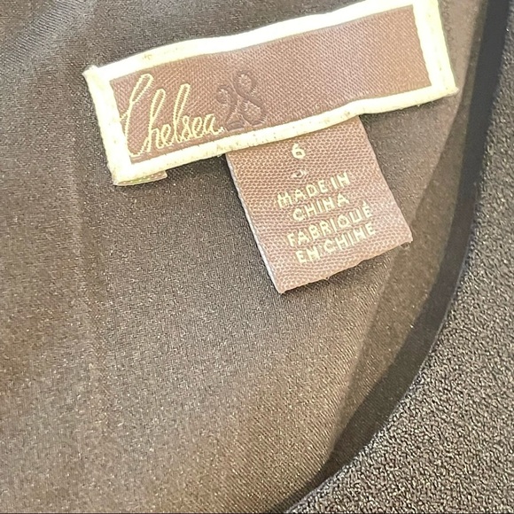 Chelsea28 Black Crepe Side Ruffle Sleeve Sheath Dress - Picture 12 of 17